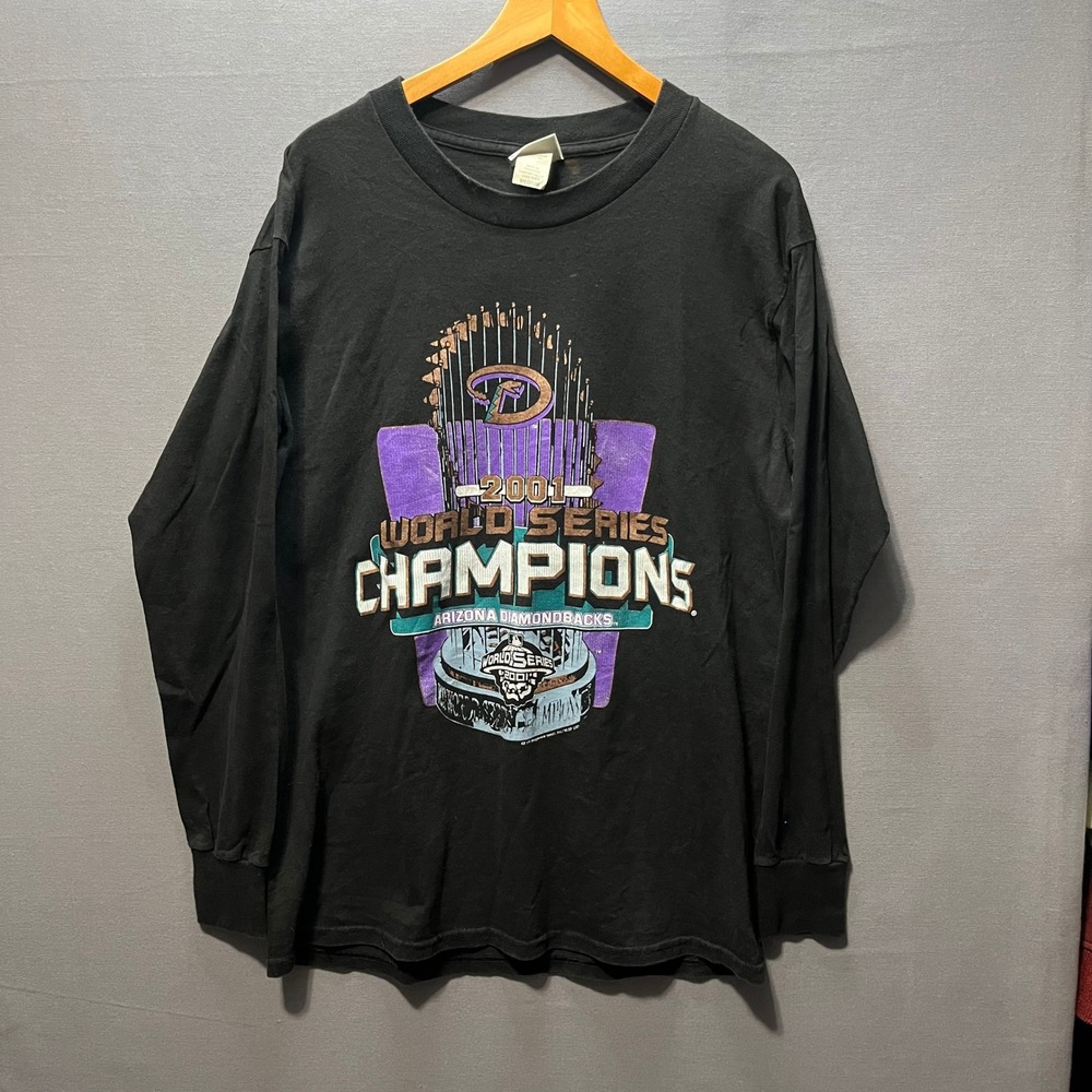 Vintage Lee Sport Arizona Diamondbacks 2001 World Series Champions Shirt Mens M